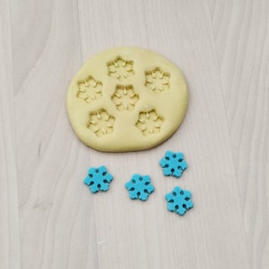 Schneeflockenform für die Herstellung von Ohrringen, Kuchendekorationen, Polymer Clay, Schmuckherstellung