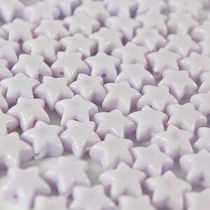 Colorful acrylic star loose spacer beads for jewelry making Candy color plastic 9mm large hole beads for kids bracelets star necklace making Purpurowy