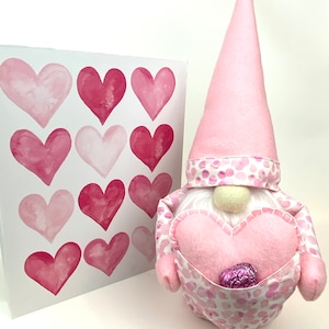 Valentine Gnome, Valentine Decor, Gift for Her, PInk Gnome, Valentine&#39;s Day, Gnome Decorations