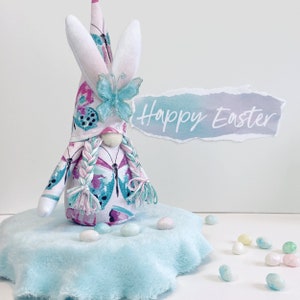 Easter Gnome, Spring Decor, Gift for Her, Spring Gnome, Easter Bunny, Gnome Decorations, Butterfly, Boho Spring