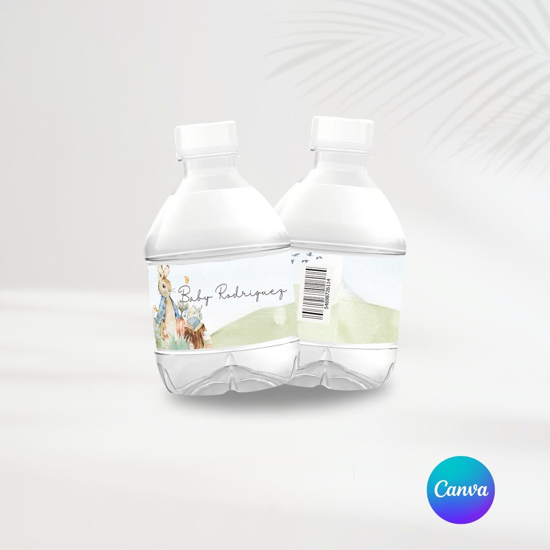 Peter Rabbit Name Labels Peter the Rabbit Water Labels | Editable Template | Peter the Rabbit ...