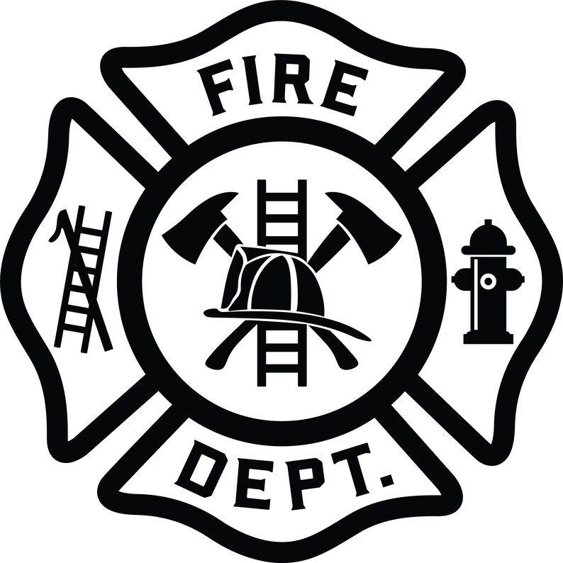 Fire Department Logo Instant Download | Etsy