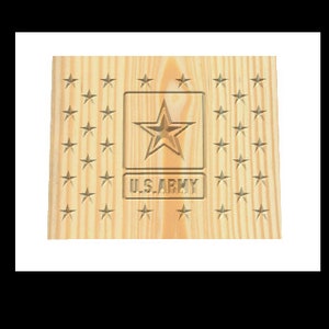 Drapeau en bois de l'armée de l'Union - CNC G Code SVG Téléchargement numérique