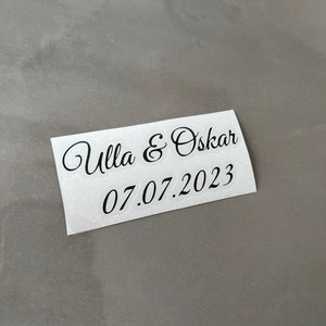 Vinyl Aufkleber Namen, personalisierte Sticker, Namensaufkleber personalisiert Bild 2