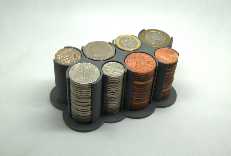 UK Coins Holder, Sorter - Organiser Storage Rack - Current ...