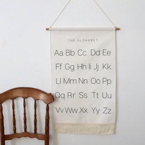 ABC Poster Alphabet Tapestry Back to School Homeschool Decor image 2