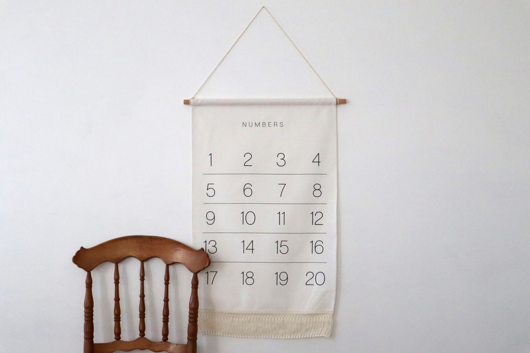 Numbers Tapestry Numbers Chart Educational Tapestry Art Numbers Poster