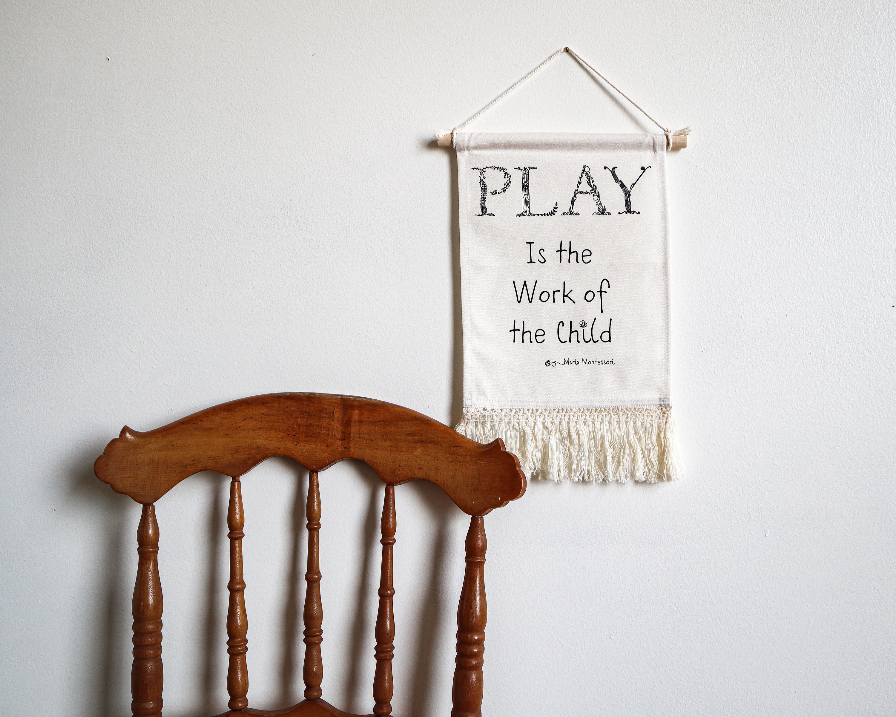 play-is-the-work-of-the-child-banner-wall-hanging-definition-etsy