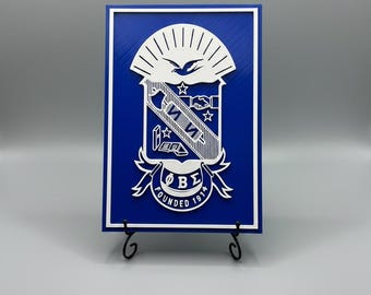Płytka z wypukłym grzebieniem Phi Beta Sigma