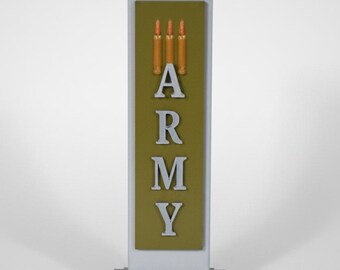 Pionowa tabliczka na biurko ARMY