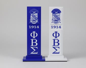 Pionowa tabliczka na biurko Phi Beta Sigma