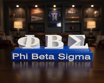 Pozioma tabliczka na biurko Phi Beta Sigma