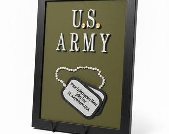 Tabliczka z nieśmiertelnikiem U.S. ARMY – niestandardowa