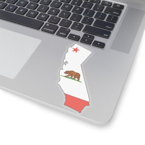 California State Flag Map Sticker