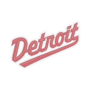 Detroit Script Kiss-Cut Stickers, Detroit Sticker, Detroit Decal, Laptop