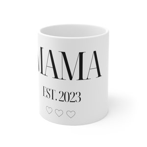 Caneca de cerâmica Mama 2023 11 onças