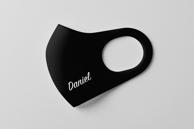 PERSONALISED Face Mask CUSTOM Name Facemask Washable and Etsy