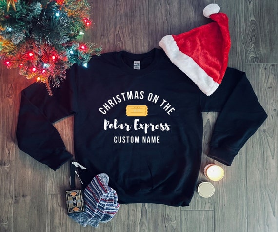 polar express christmas jumper