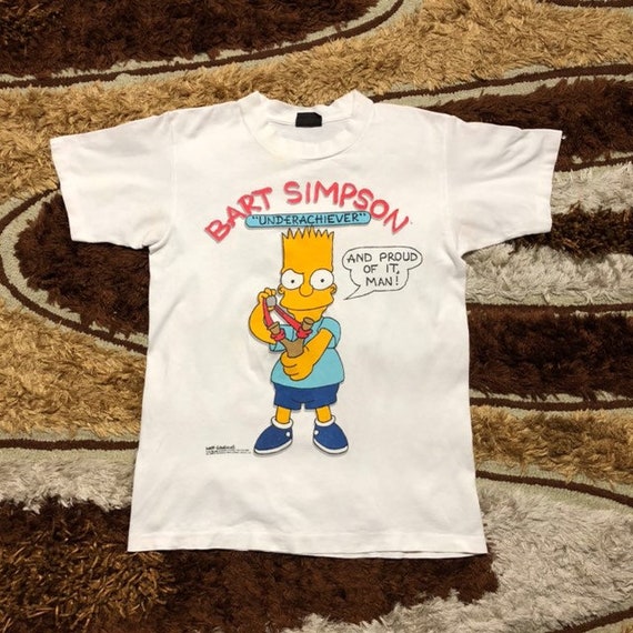 Vintage 1989 Bart Simpson Underachiever Rare Graph