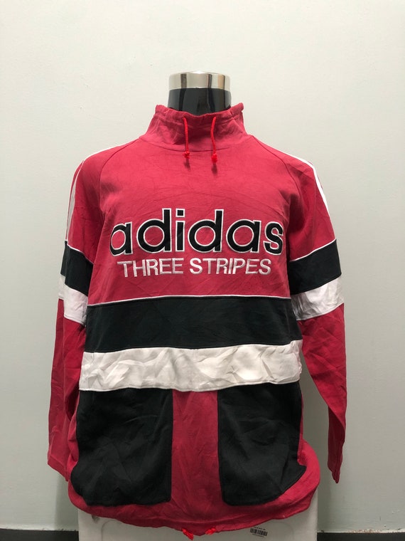Vintage Adidas Trefoil Big Logo Embroidery Sweatsh