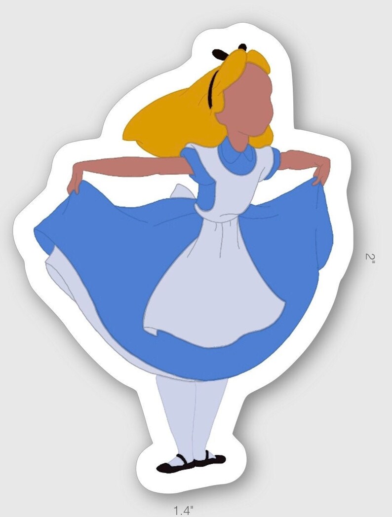 Alice in Wonderland Stickers Etsy