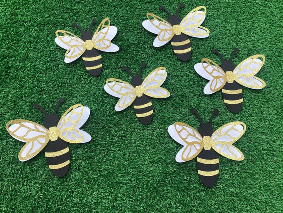 3D 7x7 Bumble Bee Paper Wall Decor , What Will It BEE, Nursery Wall Art, Bee  Happy, Bee Party Theme, Girls Room Decor, Baby Shower Gift 