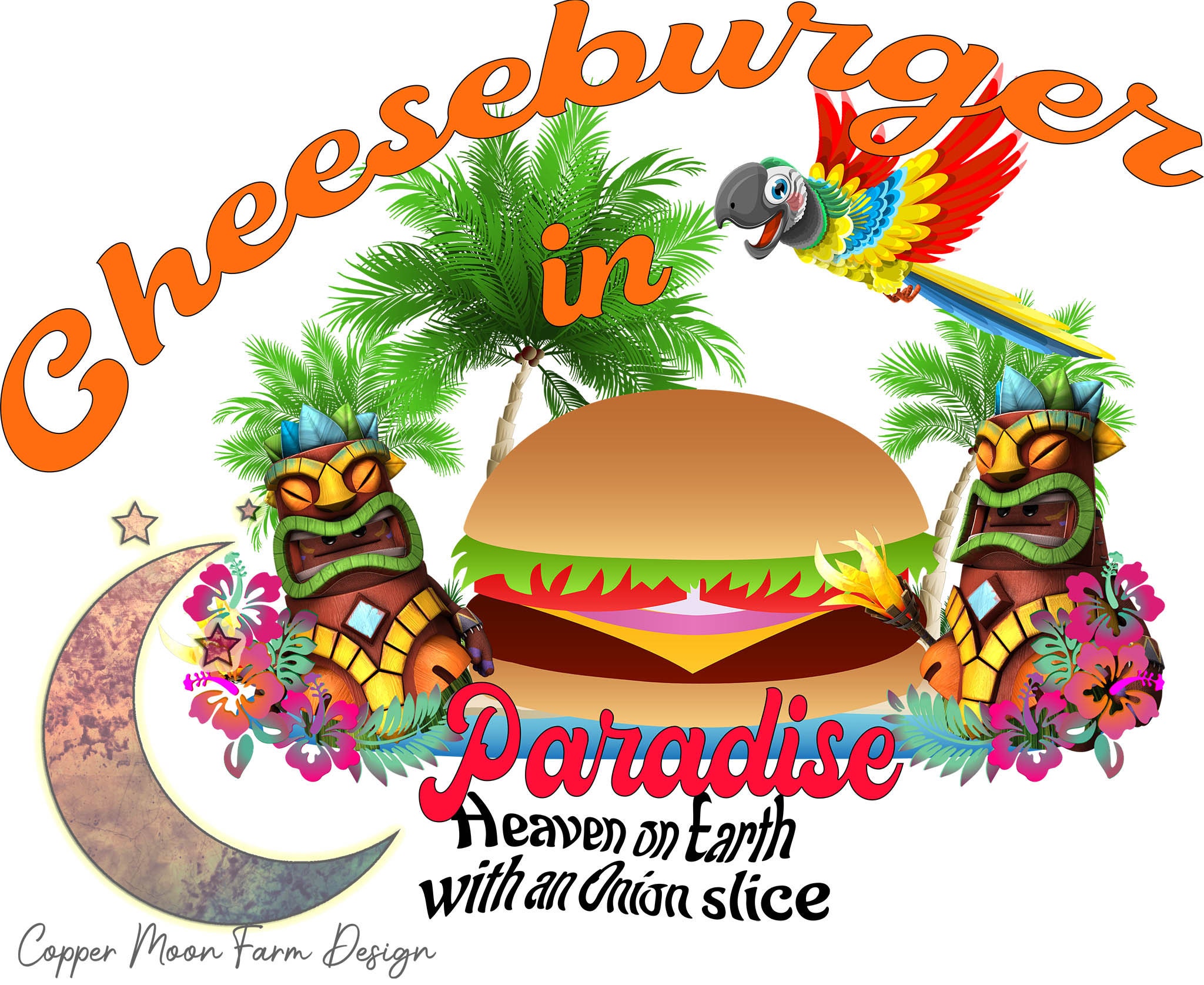 Cheeseburger in Paradise PNG file Etsy