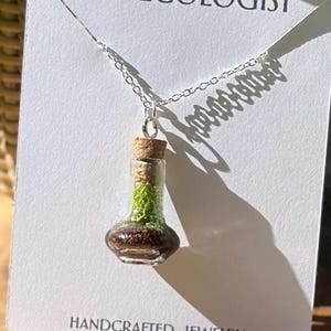 Terrarium jar necklace