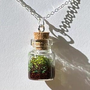 Terrarium jar necklace
