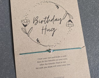 Handmade Birthday Wish Bracelet: Silver Star Charm Bracelet