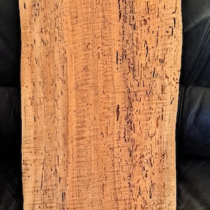 Curly Maple spalted wood charcuterie board live edge