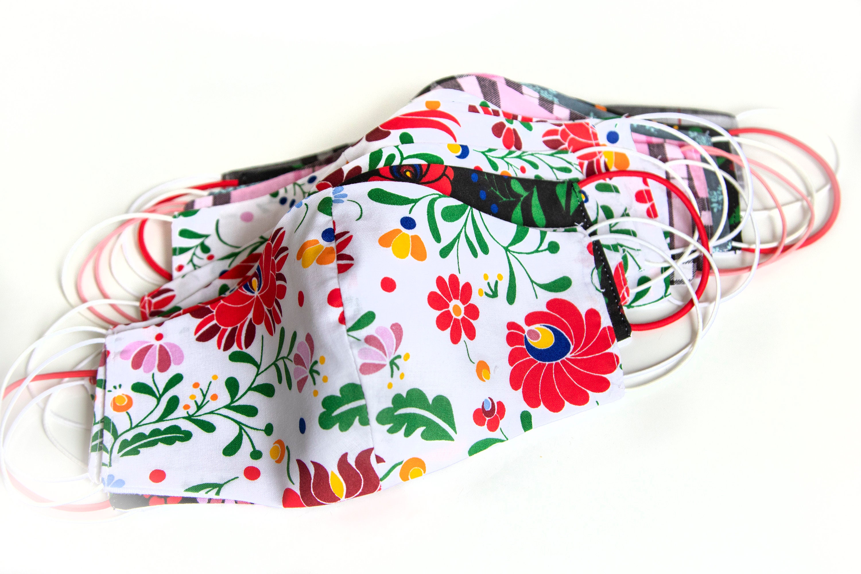Daisy Flower Face Mask Fun Pattern Mask Stretchable Etsy