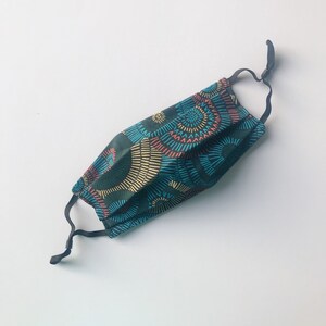 Green Tribal Cotton Handmade Face Mask