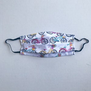 Colorful Bicycle Cotton Handmade Face Mask