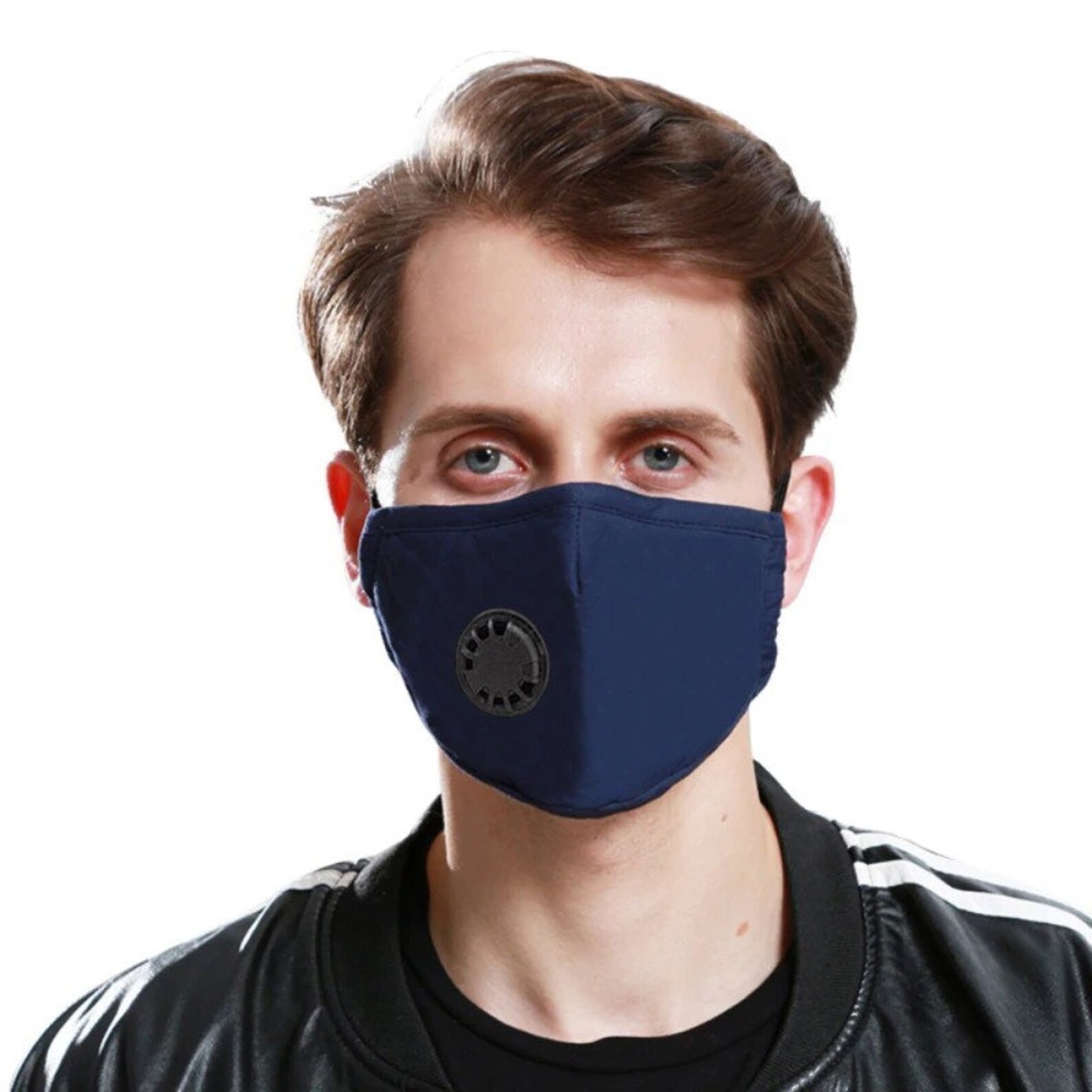 Breathable Face Mask With Filter Pocket Breathing Black | Etsy