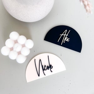 3D Boho Arch Acrylic Place Cards | Acrylic Place Cards | Wedding Place Cards | Modern/Boho Name Tags for Weddings | Boho Wedding Decor