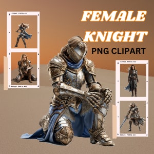 Mujer caballero png clipart,guerrera medieval png, mujer caballero armadura clipart, mujer fantasía héroe clipart