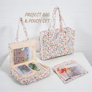 Project Craft Bag & Pouch Set ~ Haby Notions Design Craft Storage Bags image 1