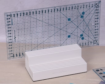 PORTARIGHE BIANCO di Milward. 10 slot. Legno