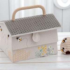 Sewing box and matching pin cushion