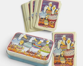 Emma Ball Dapper Ducks Playing Cards with Matching Tin