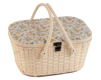Sewing  basket box stunning MORRIS LEMONS DESIGN large super quality