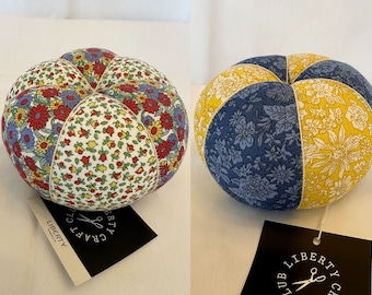 LIBERTY PIN CUSHION Round Design 2 Colour Choices Available