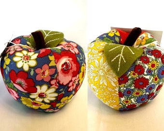 LIBERTY PIN CUSHION Apple Design 2 Colour Choices Available