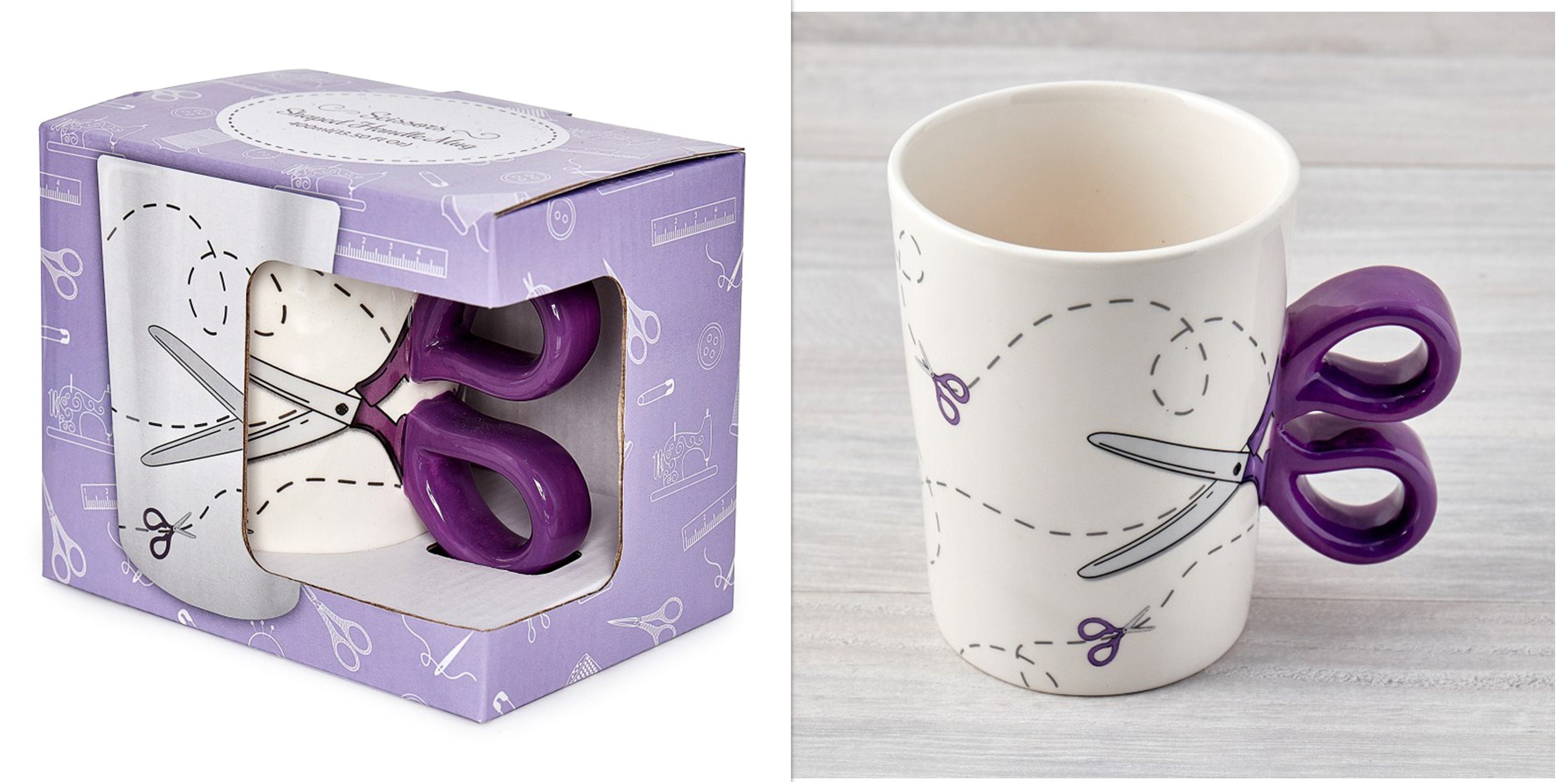 SEWING MUG with Scissor Handle BOXED Great gift for a Sewing Etsy