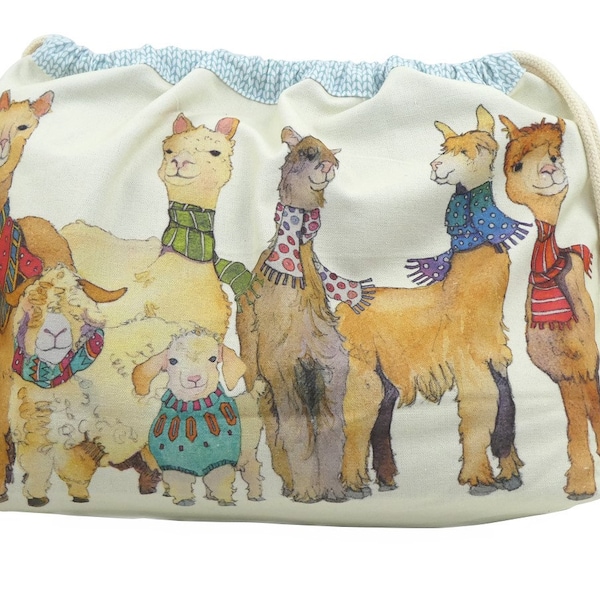 Alpacas and Friends Design STRICK & HÄKELN Turnbeutel von Emma Ball