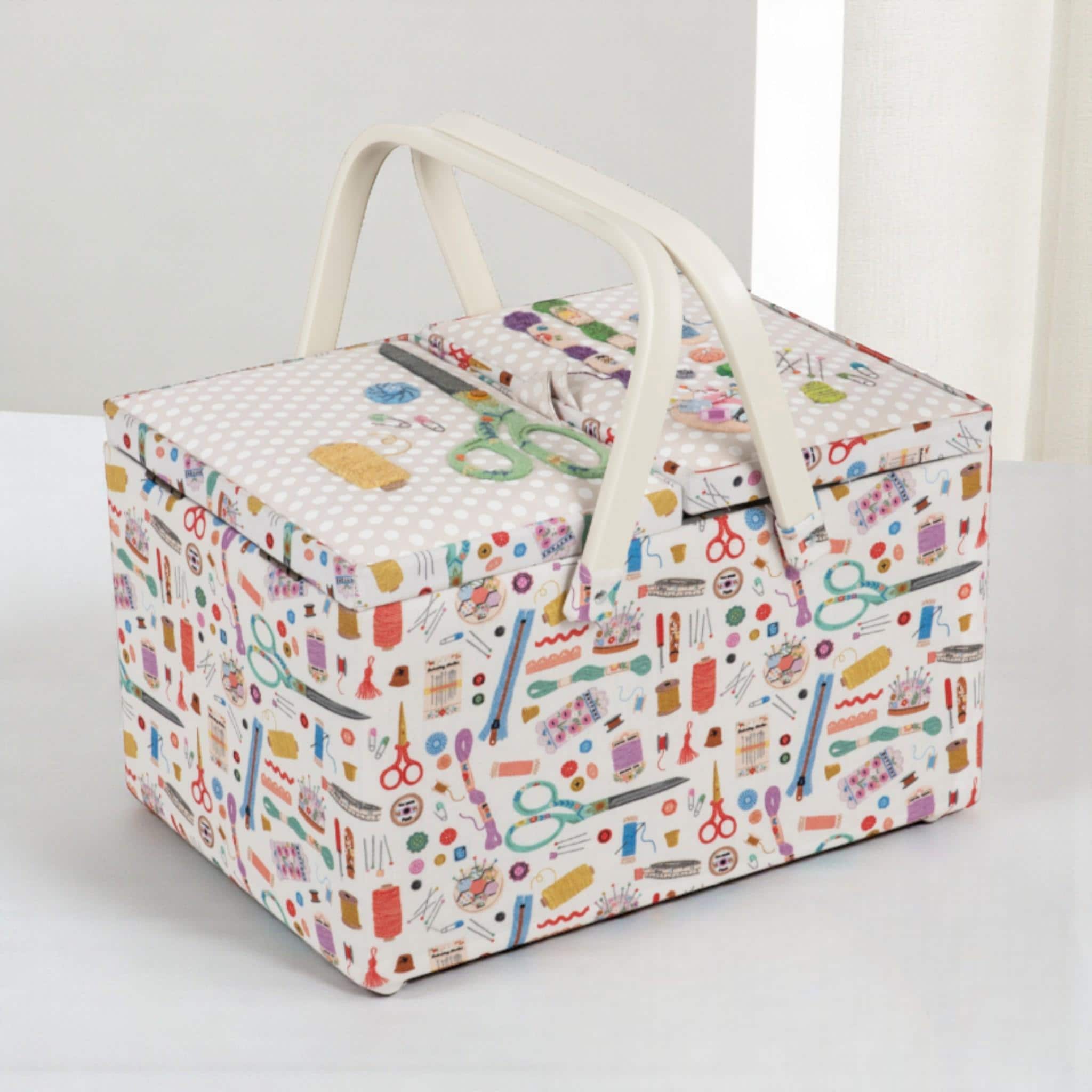 ソーイングバスケット2 Amazon.co.jp: 大型ソーイングバスケット アクセサリー付き 裁縫用品