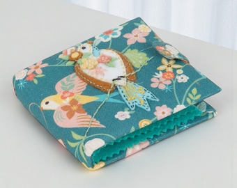 Bird Aviary Needle Case with Scissors, Needles & Pins