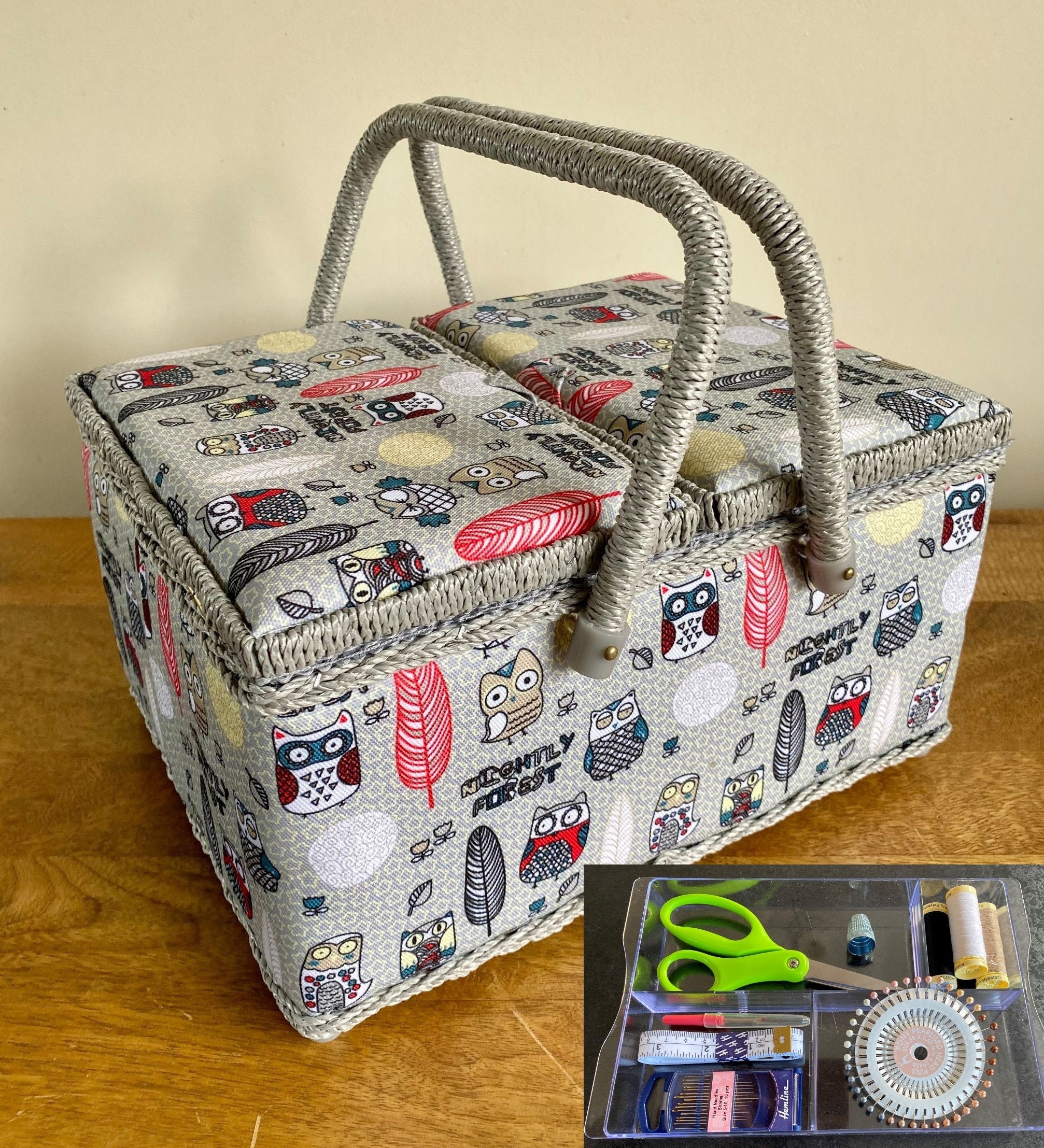 22+ Designs Owl Pattern Sewing Box