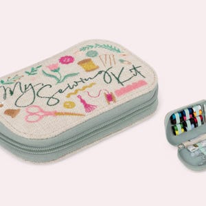 SEWING KIT Embroidered My Sewing Kit Design with Contents Stunning Zip Case